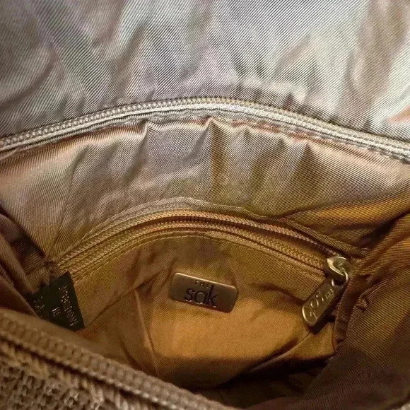 The Sak Crossbody Bag Crochet Braided Shoulder Strap Boho - Picture 3 of 7